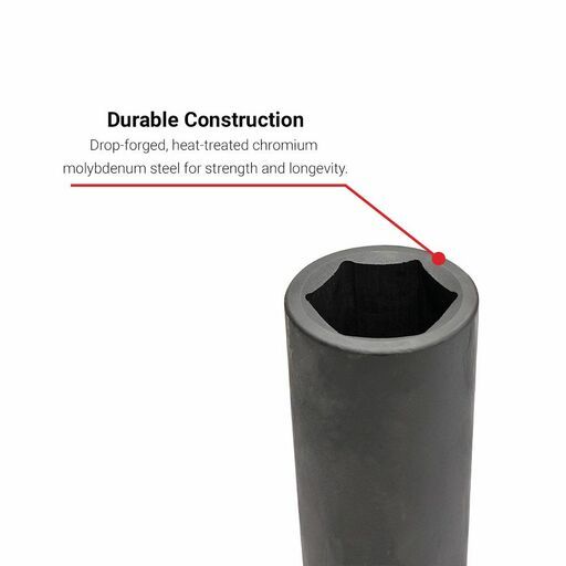 Daytona DLS3212 32mm x 200mm long 1/2" Drive 6 Point Extra Long Deep Impact Socket – image 3