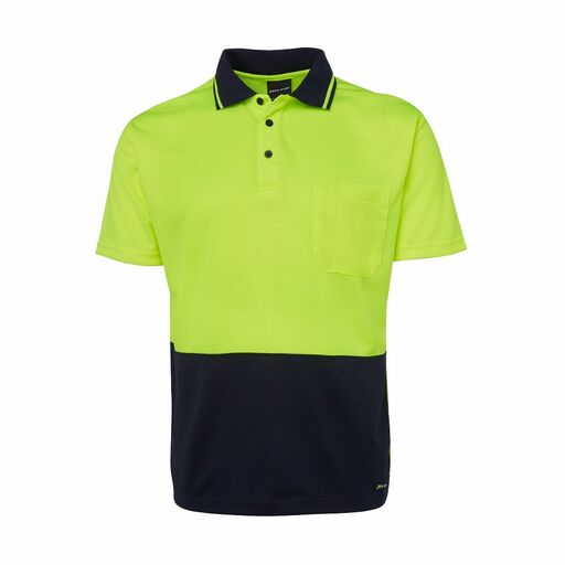 JB's Wear 6HVNCEN JB's HV 4602.1 Non Cuff Trad Polo Lime/Navy – image 2