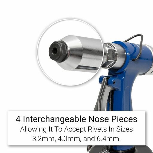 Chicago Air CAHAR14 3.2mm - 6.4mm Rivet 16mm Stroke 1/4" Hydraulic Air Riveter – image 5