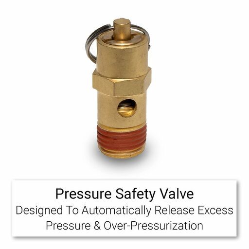 Chicago Air CA14SBV 1/4" BSPT Brass Air Compressor Pressure Safety Valve – image 4