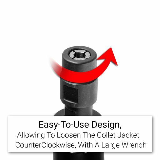 Chicago Air CAETDAG14 1/4" Pneumatic Composite Extended Air Die Grinder – image 4