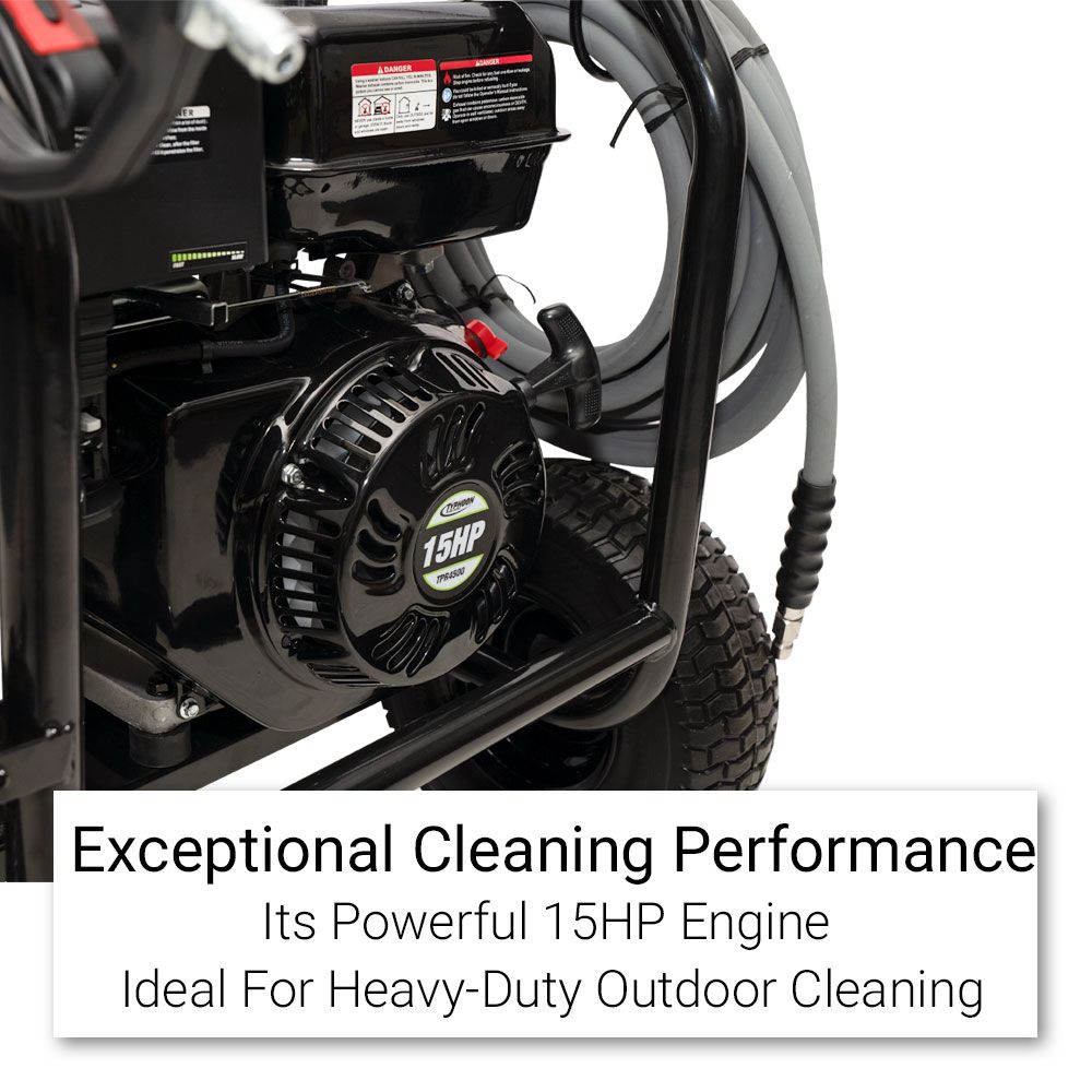 Typhoon TPR4500 15HP 4500PSI Petrol Pressure Washer With Turbo Head – image 5
