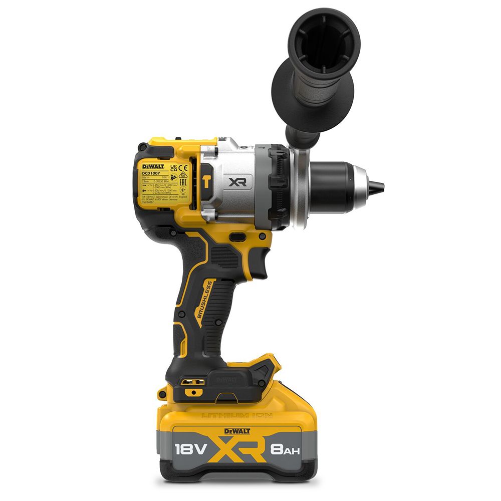DeWalt DCD1007WW1T-XE 18V 8Ah XR Li-ion Brushless Cordless Premium Hammer Drill Driver Combo Kit – image 2