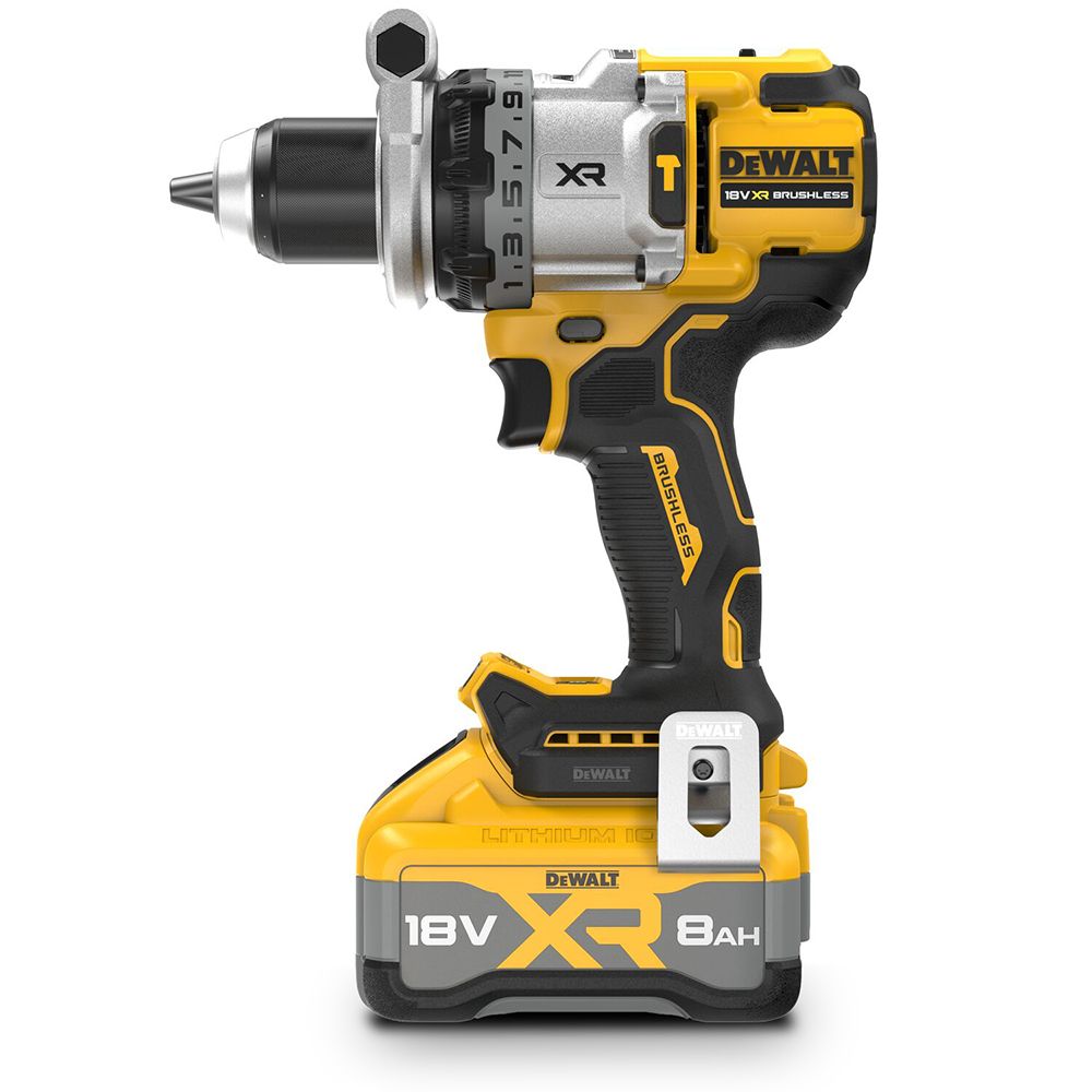 DeWalt DCD1007WW1T-XE 18V 8Ah XR Li-ion Brushless Cordless Premium Hammer Drill Driver Combo Kit – image 4