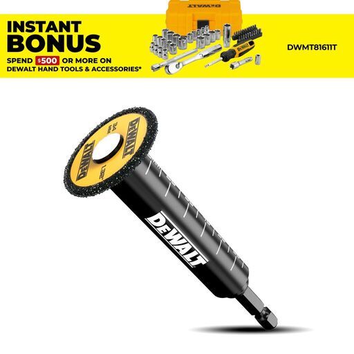 DeWalt DT20563-QZ 34mm Diamond Grain PVC Pipe Cutter For Interior Work
