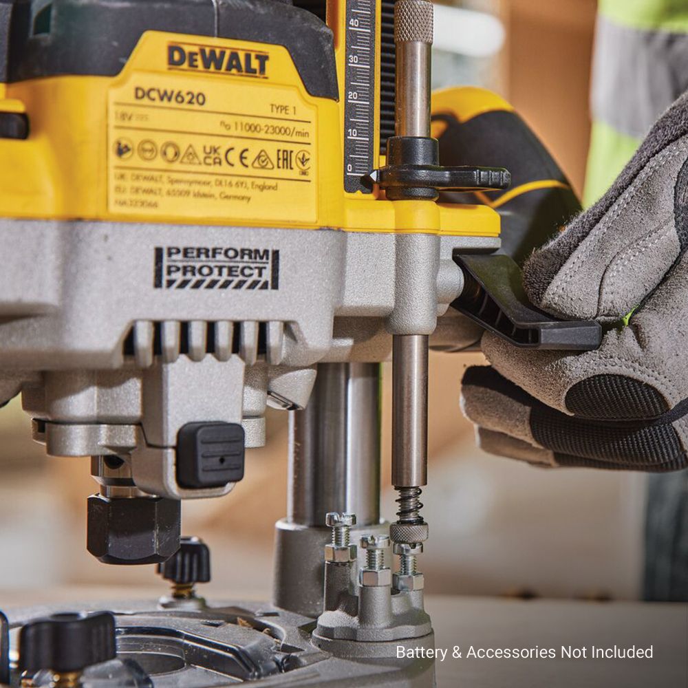 DeWalt DCW620NT-XE 18V XR Li-ion Cordless Brushless 1/2" 70mm Plunge Router - Skin Only – image 6