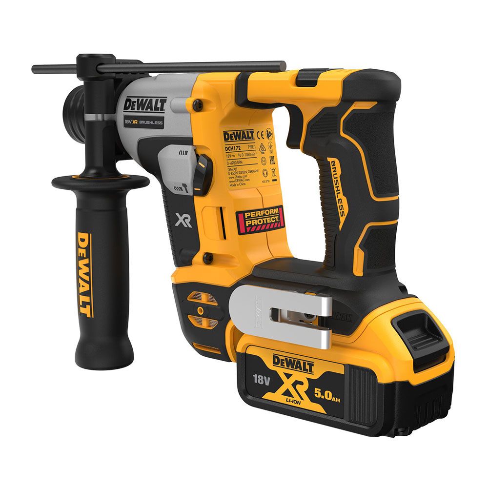 DeWalt DCH172P1-XE 18V 5.0Ah XR Ultra Compact SDS-Plus Rotary Hammer Combo Kit – image 3