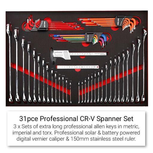 Daytona D1200WSC 1200pce Mechanical Tool Set with 72" 2800mm x 455mm x 1865mm Black Workshop Storage Cabinet Set Tool Trolley – image 3