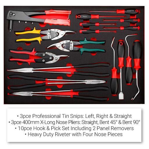 Daytona D1200WSC 1200pce Mechanical Tool Set with 72" 2800mm x 455mm x 1865mm Black Workshop Storage Cabinet Set Tool Trolley – image 5