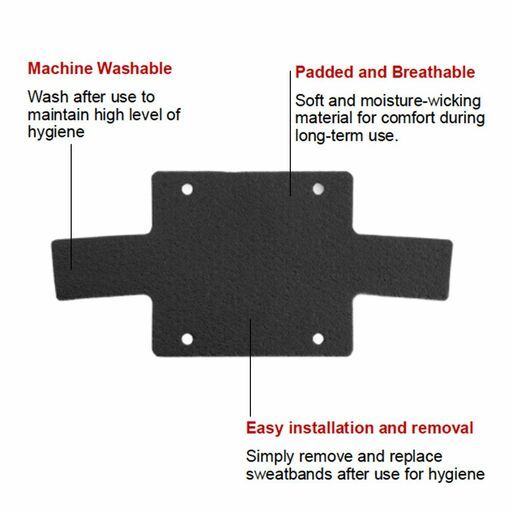 Milwaukee 4932480667 10-Pack BOLT 100 Replacement Sweat Band – image 2