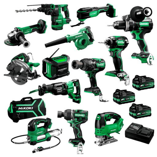 HiKOKI KC36D13P(PMZ) 36V 18V 5.0Ah / 36V 2.5.Ah Li-ion MultiVolt Cordless Brushless 13pce Mega Combo Kit – image 2