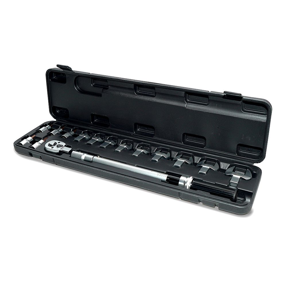 Daytona DTW1216 16pce 1/2" 20-220Nm Torque Wrench with Detachable Head Kit – image 1