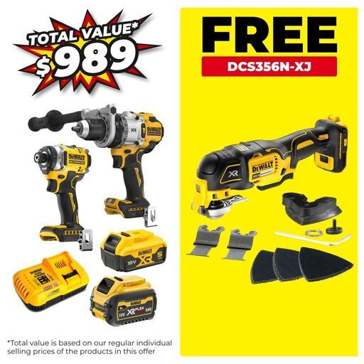 DeWalt DCK2201P1T1-XE 18V 5.0Ah XR Premium 2pce Combo Kit