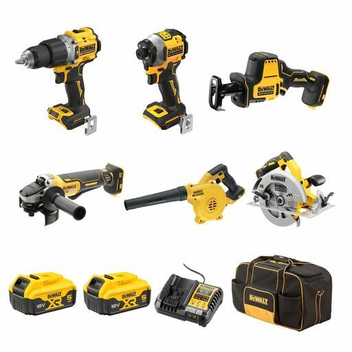 DeWalt DCZ601P2-XE 18V 5.0Ah XR Cordless Brushless 6pce Combo Kit – image 4
