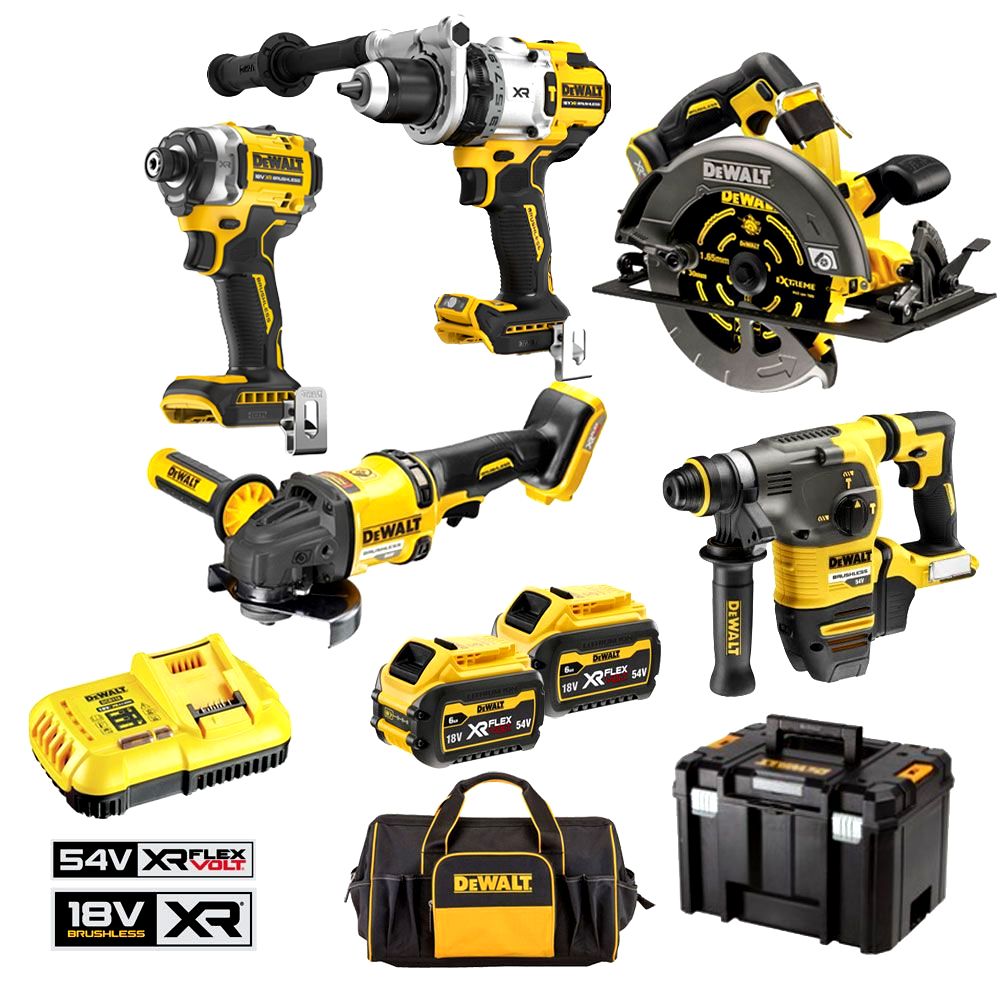 DeWALT DCZ503X2-XE 18V/54V XR FLEXVOLT Brushless 5 Piece
