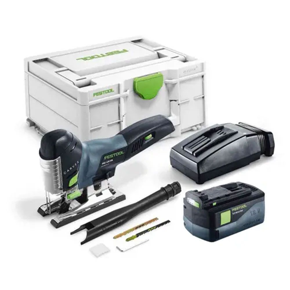 Festool PSC 420 5.0 EBI-Plus (578288) 18V 5.0Ah Li-ion Cordless Brushless Barrel Jigsaw Bluetooth Combo Kit – image 2