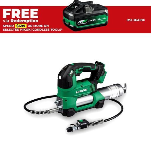 HiKOKI AL18DA(H4Z) 18V Grease Gun - Skin Only