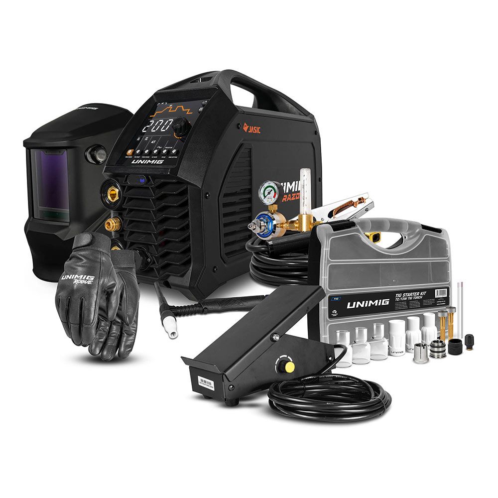 UNIMIG PK11106 Razor TIG 200 AC/DC Welder Combo Kit