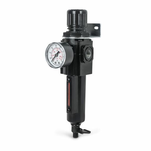 Chicago Air C14ALFM 1/4" Air Line Filter Regulator With Gauge & Mounting Bracket – image 2
