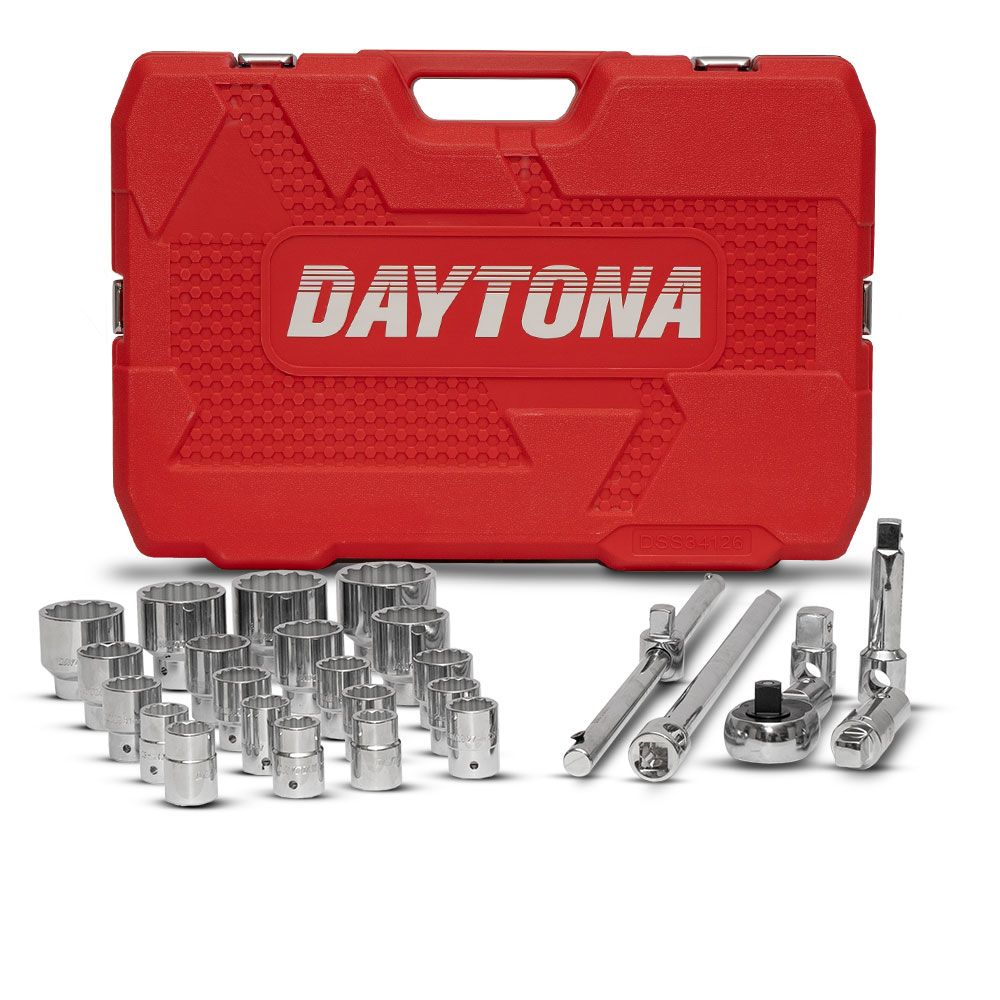 Daytona DSS34126 26pce 3/4" Drive Metric 21-50mm Socket Set with 1" Adaptor – image 2