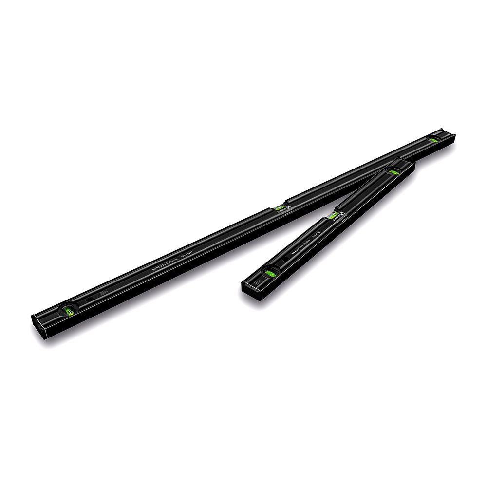 Stabila 80AS-2 (20032-B) 600mm + 1200mm Dark Shadow Spirit Level Set with Carry Bag – image 3