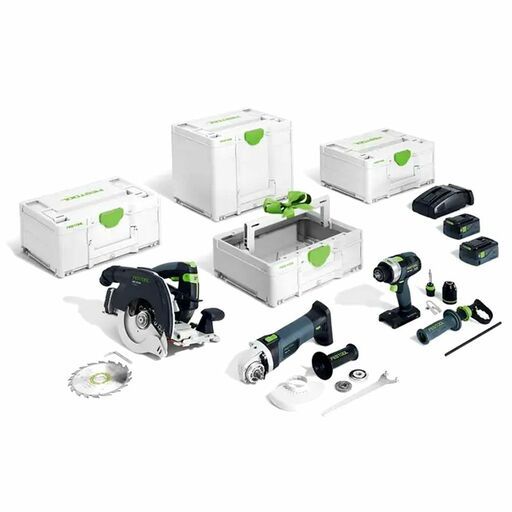 Festool HKC 55/TPC 18/AGC 18/TB M 137 (578506) 18V 5.0Ah Li-ion Timber 3pce Combo Kit