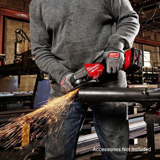 Milwaukee M18FSAG125XPDB20 18V 125mm (5") FUEL ONE-KEY High Speed Braking Angle Grinder with Deadman Paddle Switch - Skin Only – image 5