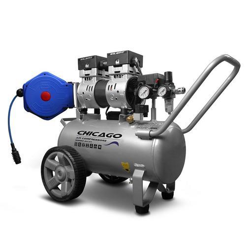 Chicago Air HUSH30-H 30L Aluminium Silenced Air Compressor with 6m Puma Hose – image 2