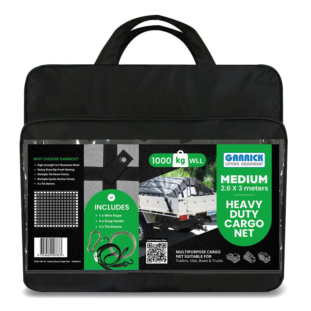Garrick GCN-M 2.6m x 3.0m Heavy Duty Cargo Net - Medium – image 1