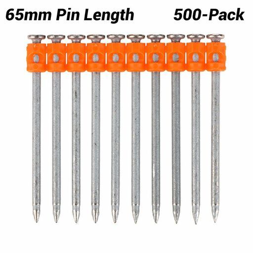 Ramset P8HC665 500-Pack 65mm Hardened Concrete Pins & P800 gas
