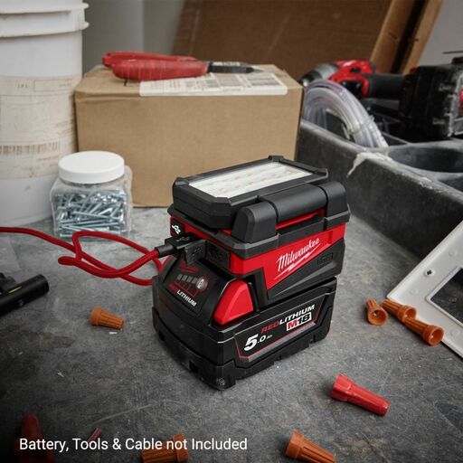 Milwaukee M18CBL0 M18 18V Li-ion Cordless Compact Battery Light With USB Charging - Skin Only – image 7