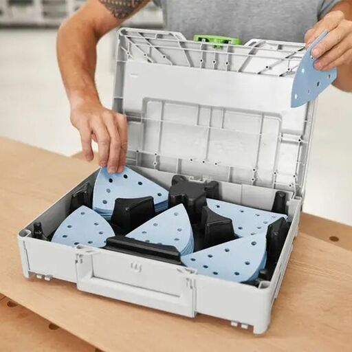 Festool 578195 Granat Abrasive Delta Systainer Set 9 Hole – image 2