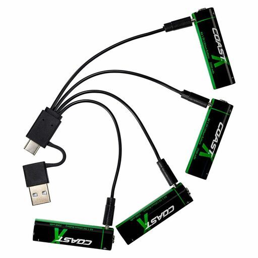 Coast ZXAA (811806) 4-Pack ZITHION-X USB-C Charging AA Rechargeable Batteries – image 3