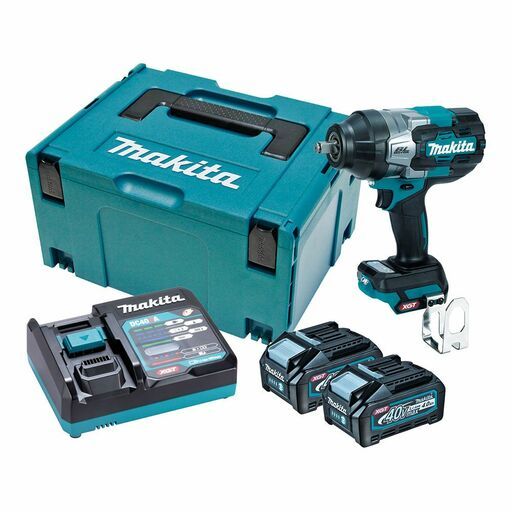 Makita TW002GM201 40V Max 4.0Ah Li-ion Cordless Brushless High Torque 1/2" Impact Wrench Combo Kit
