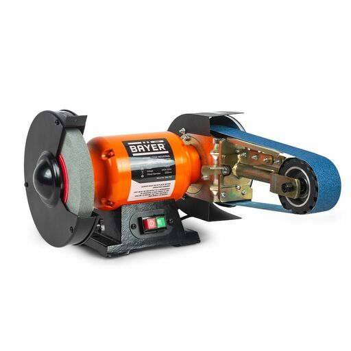 Bayer BGL750 200mm 750W Industrial Bench Grinder With Linishing Attachment – image 2