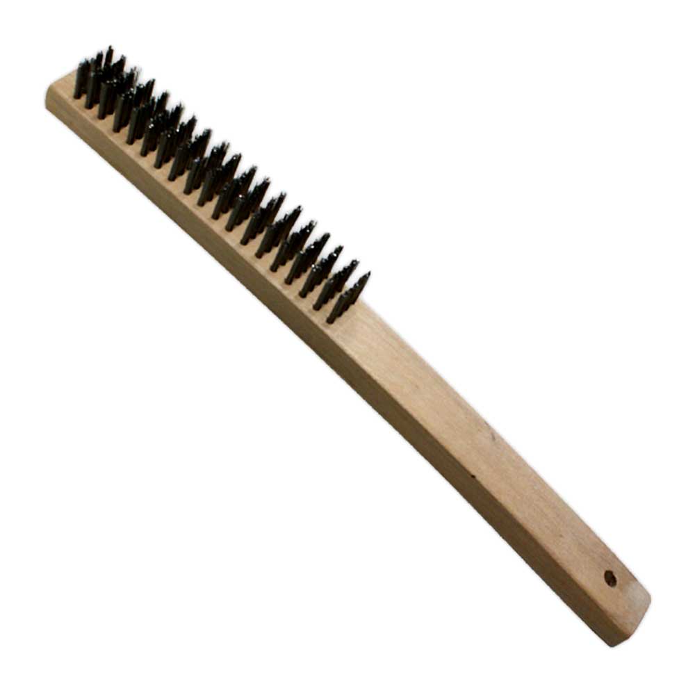 Cigweld 646363 WeldSkill Steel Bristle Wire Brush with Straight Rows – image 1