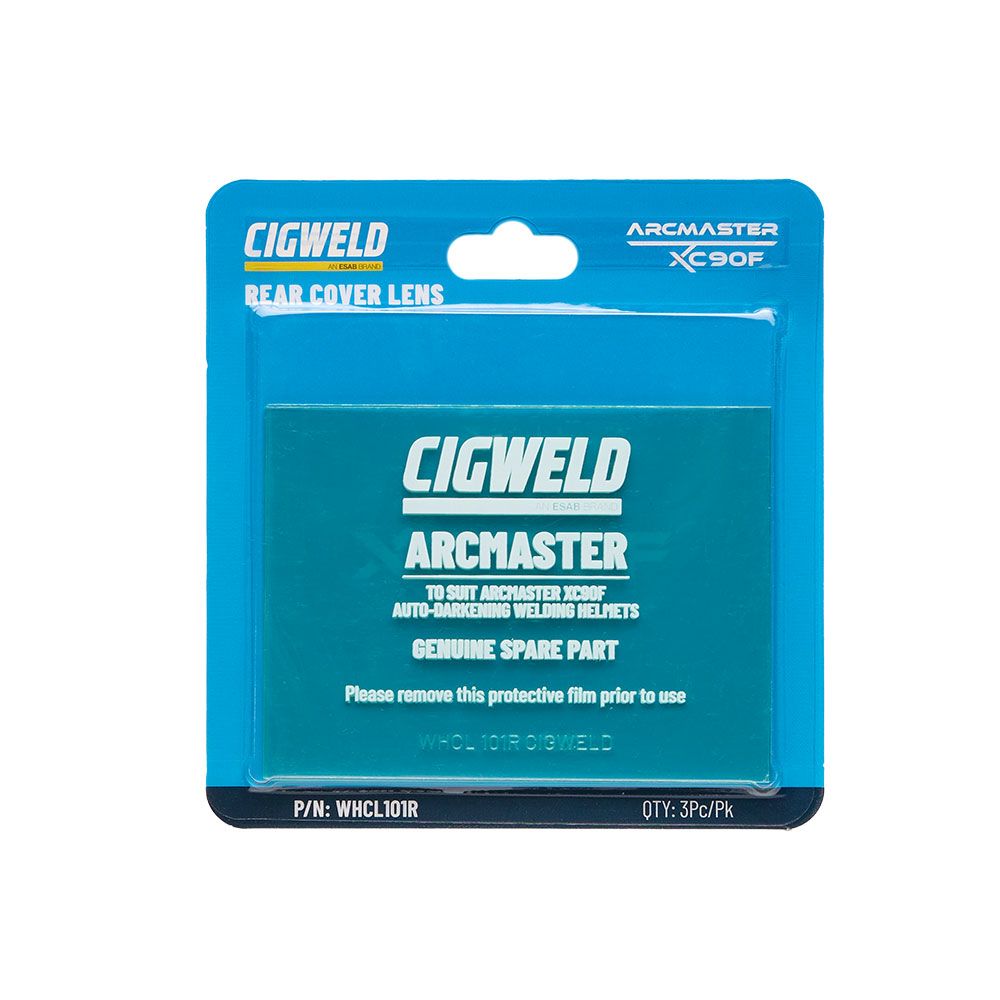 Cigweld WHCL101R 5-Pack Arcmaster XC90F Rear Cover Lens - Clear – image 1