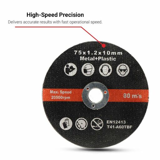 Daytona DMCB5 5pce 75mm x 10mm x 1.2mm Metal Cutting Disc – image 6