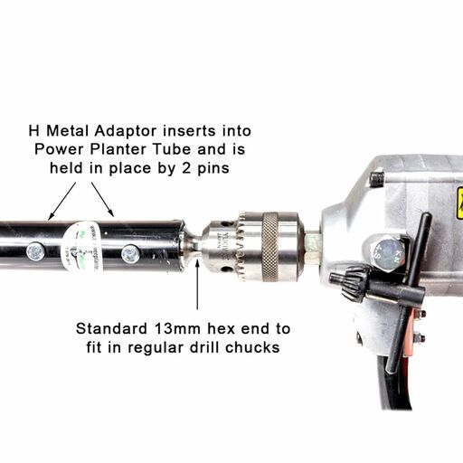 Power Planter HADAPTOR H Metal Adaptor For 13mm Drill – image 2