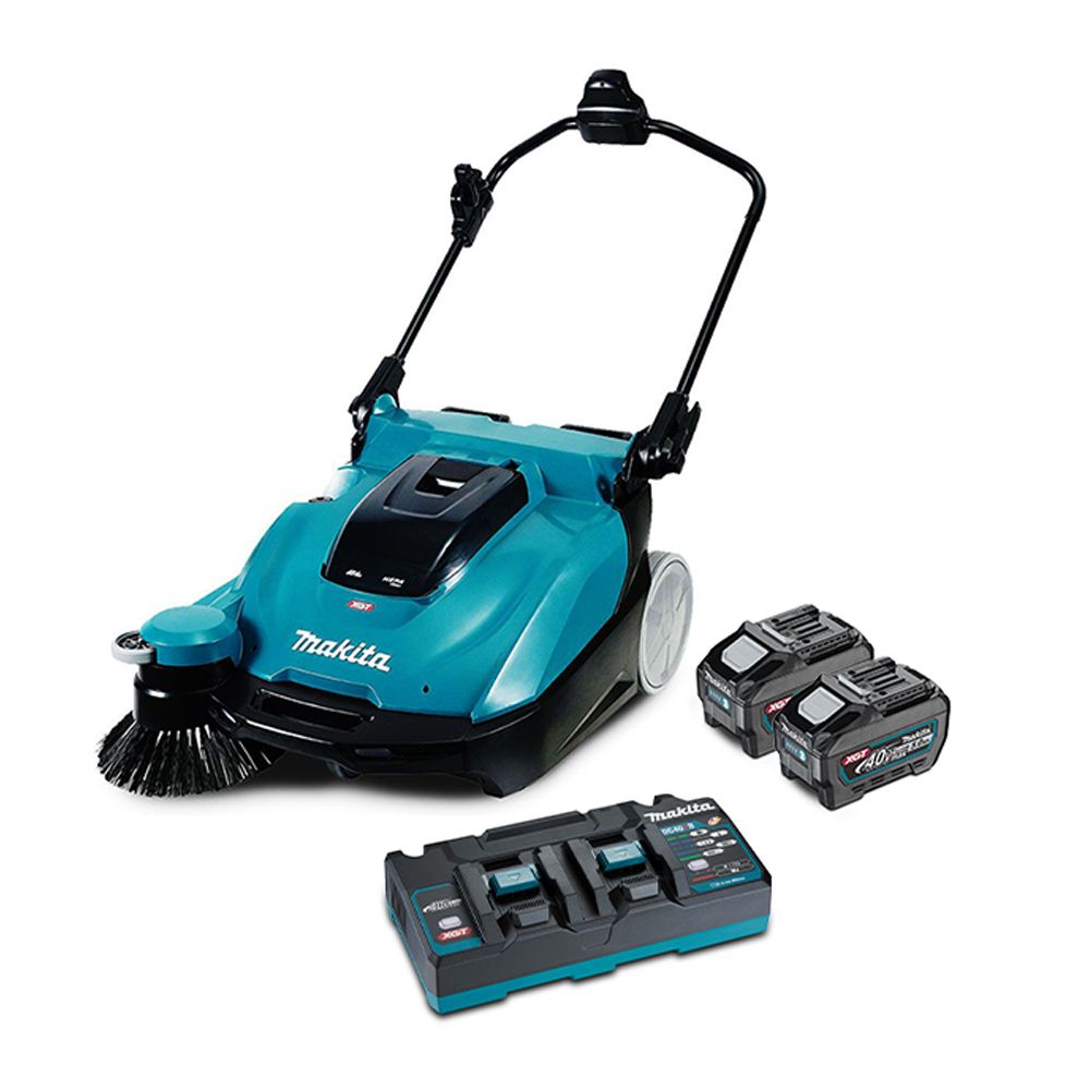 Makita VS001GL201 40V Max Brushless Walk Behind Sweeper Combo Kit – image 1