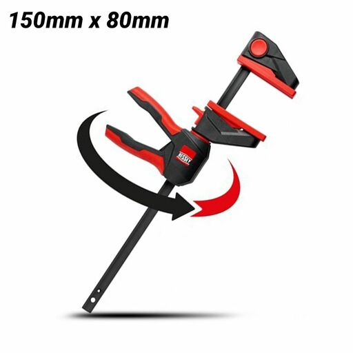 Bessey EZ360-15 150mm x 80mm One Handed Rotating Handle Clamp