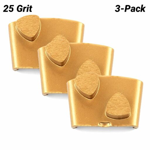 Husqvarna 546333101 3-Pack VARI-GRIND EZ 25 Grit Double Grinding Shoe