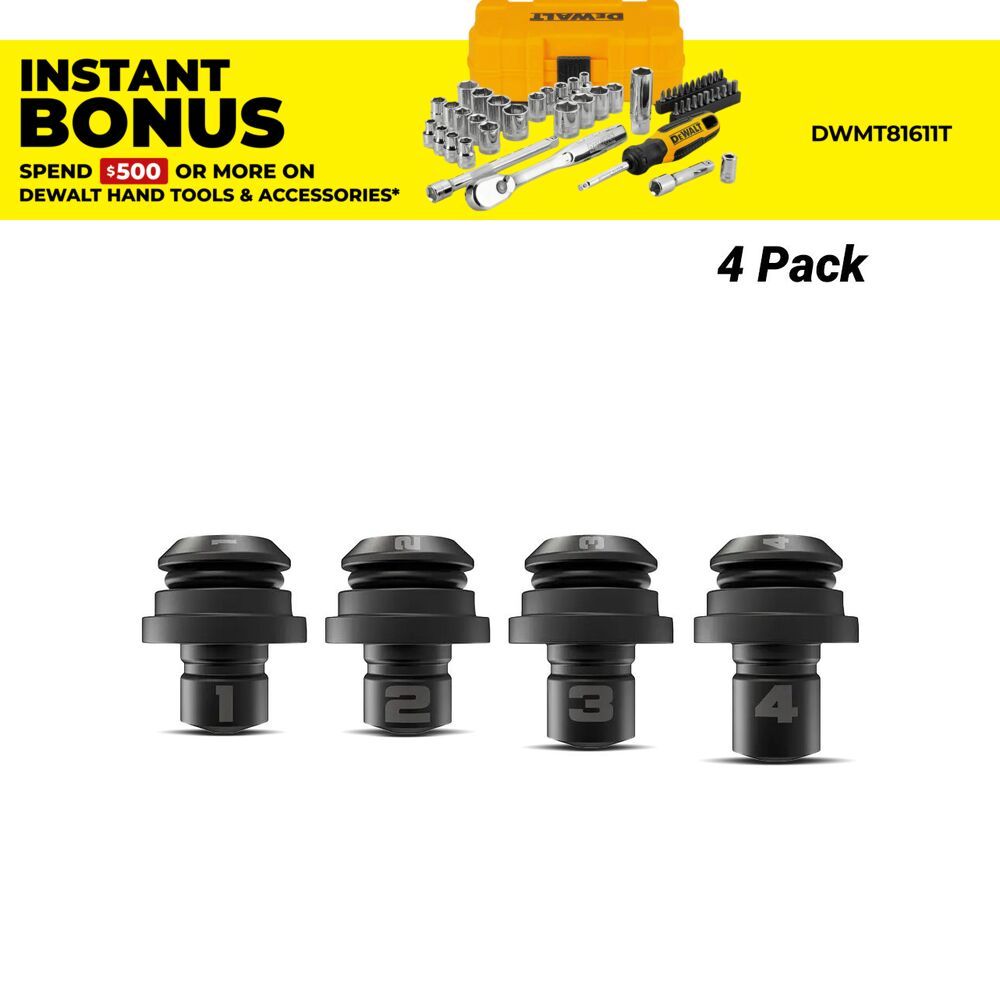 DeWalt DCFA4032-QZ (DCF403NT-XJ) 4pce Rivet Nose Set Suits – image 1