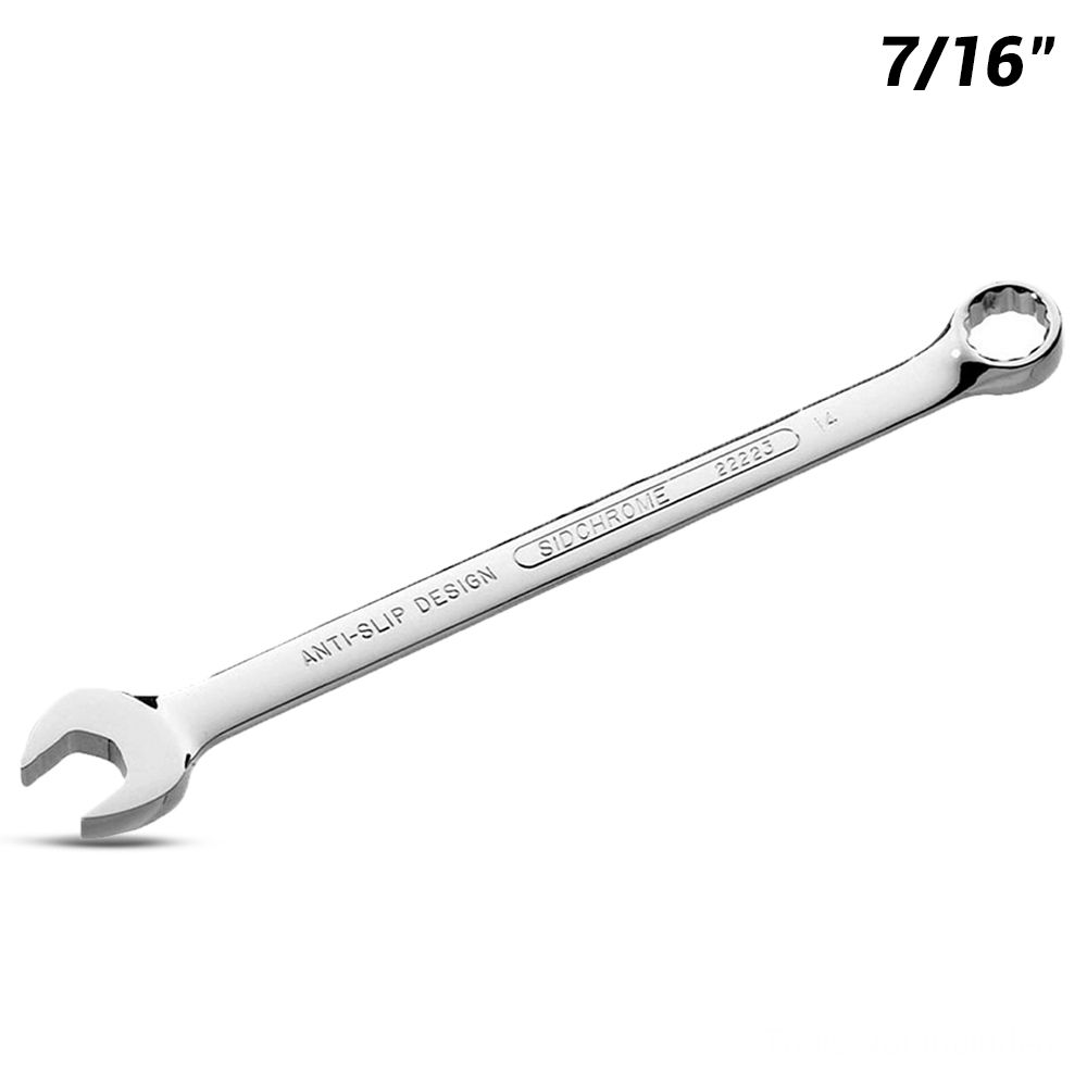 Sidchrome SCMT22418 7/16" Imperial AF Ring & Open End Combination Spanner – image 2