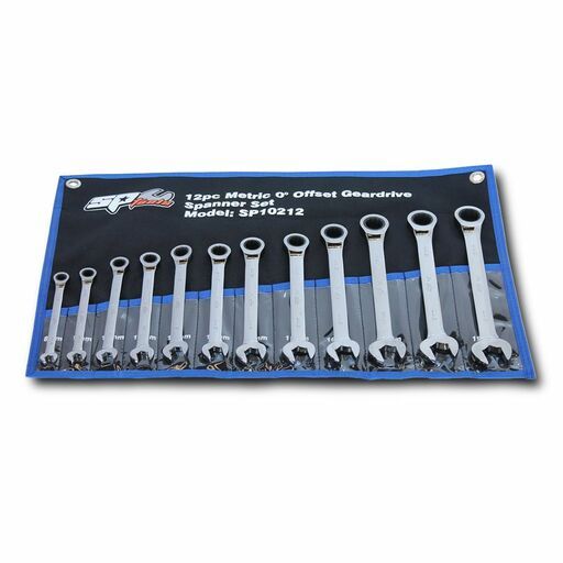 SP Tools SP10212 12pce Metric ROE Geardrive Spanner Set – image 2