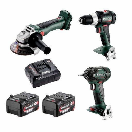 Metabo MET18BL32LP5.2JC (AU68300100) 18V 5.2Ah Li-ion Cordless Brushless 3pce Combo Kit