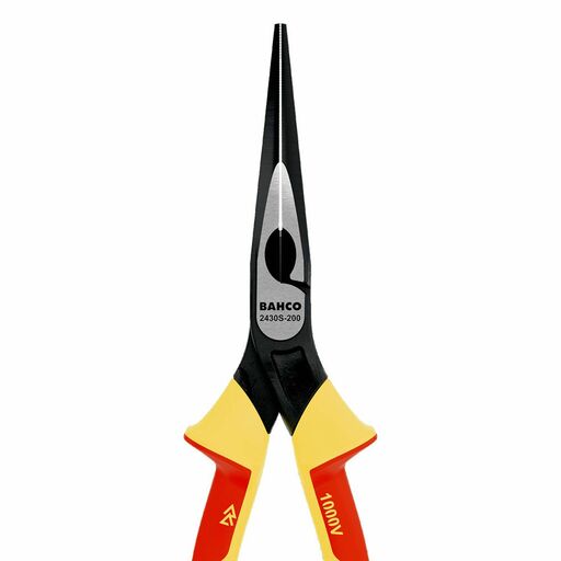 Bahco 2430S-200 8" 200mm ERGO Snipe Nose Pliers with Insulated Dual-Component Handles and Phosphate Finish – image 6