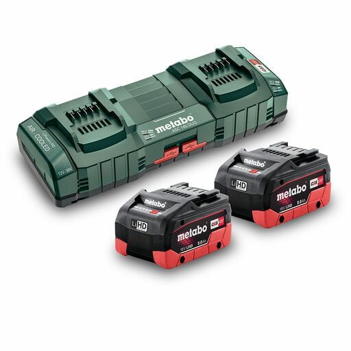 Metabo 8.0 LiHD DUO KIT (AU62749808) 18V 8.0 LiHD Cordless Battery and Charger Combo Kit