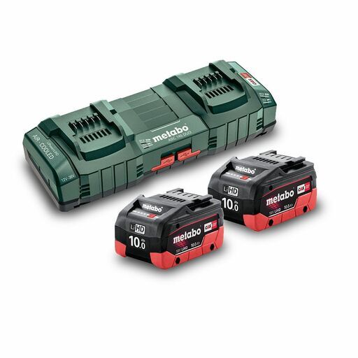 Metabo 10.0 LiHD DUO KIT (AU62749810) 18V 10.0 LiHD Cordless Battery and Charger Starter Pack