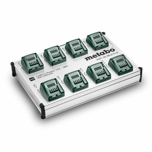 Metabo ASC 55 MULTI 8 (627093000) 8 x 12 V - 36 V ASC 55 Air-cooled Slide-on Battery Pack Charger